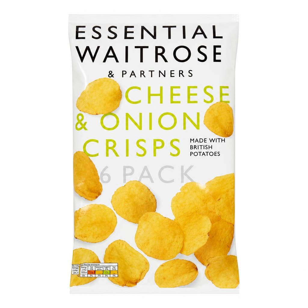 Essential Cheese & Onion Multipack Crisps