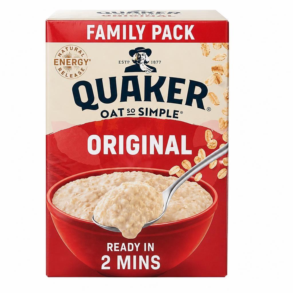 Quaker Oat So Simple Family Pack Original Porridge Sachets 540g
