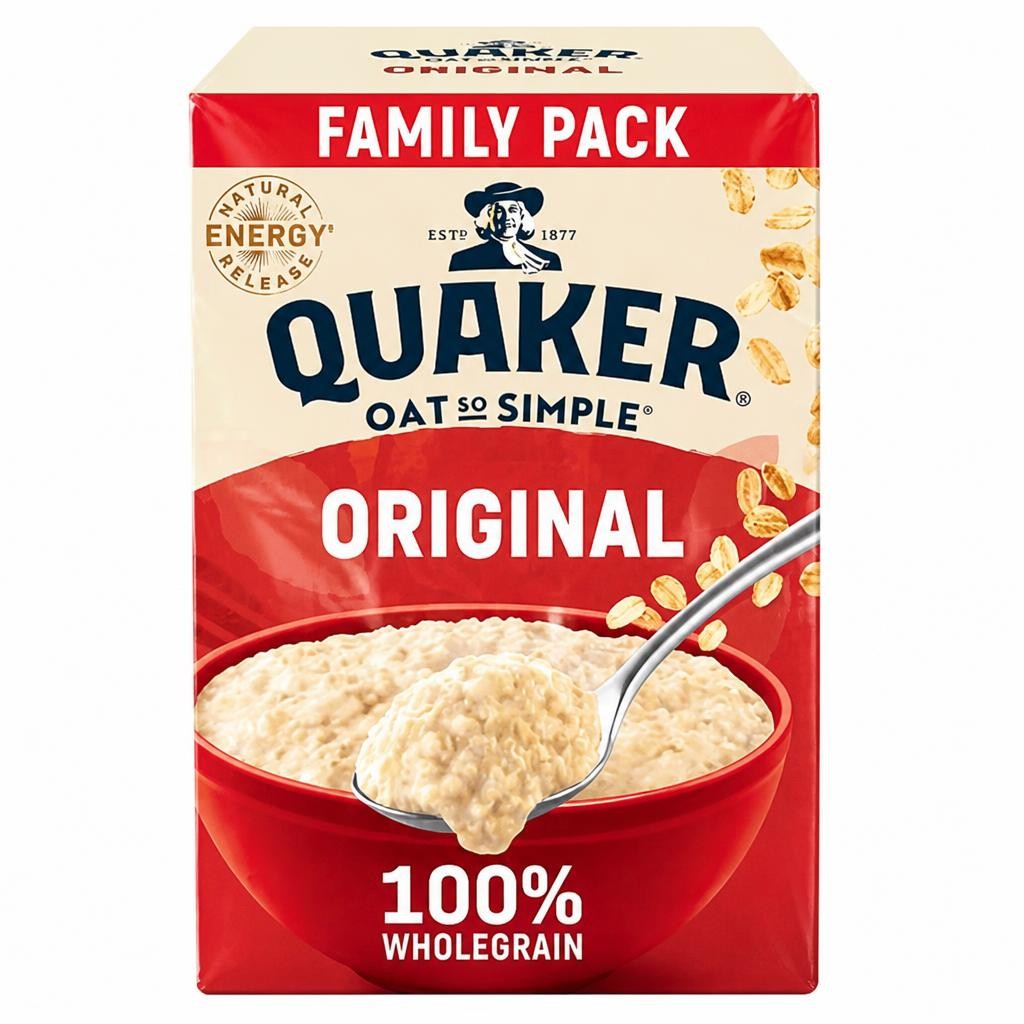 Quaker Oat So Simple Family Pack Original Porridge Sachets 540g