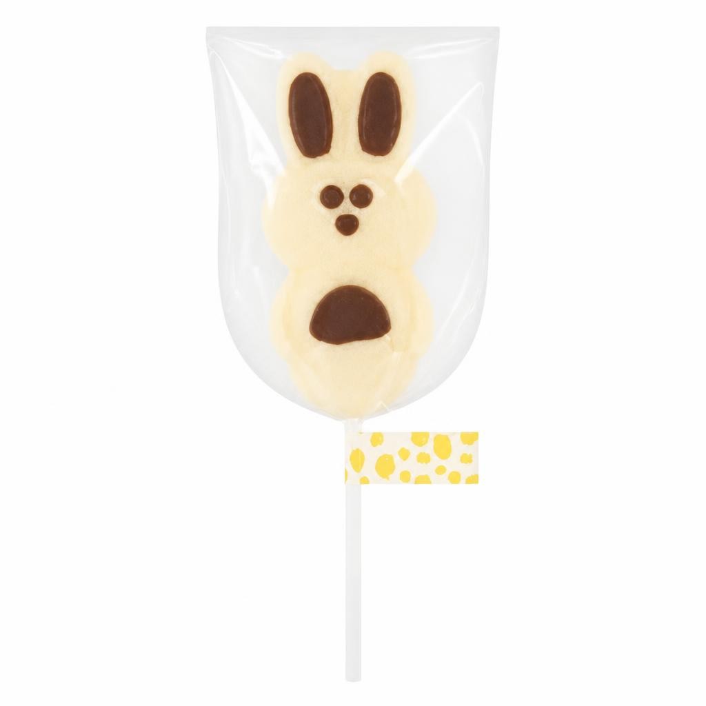 White Chocolate Bunny Lollipop 30g