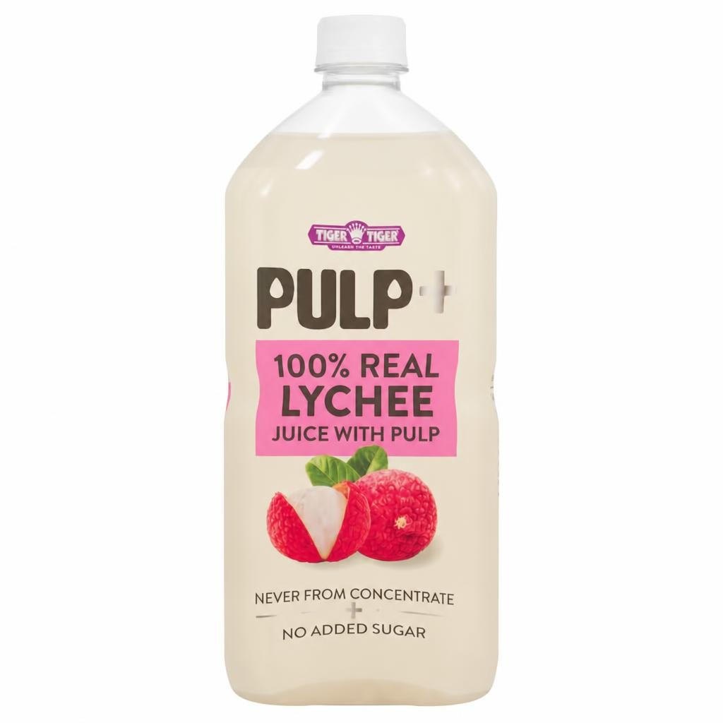 TIGER TIGER PULP+ 100% REAL LYCHEE JUICE WITH PULP 1000ML