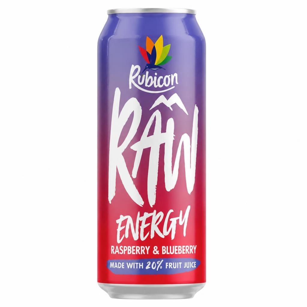 Rubicon Raw Energy Raspberry & Blueberry 500ml