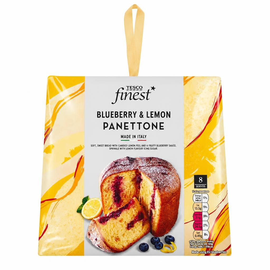 Tesco Finest Blueberry and Lemon Panettone  750g