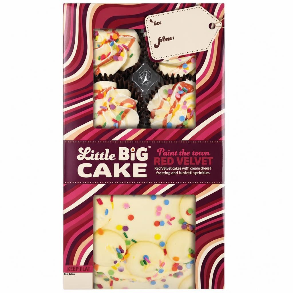 Little Big Cake Paint the town Red Velvet cake Bento box
