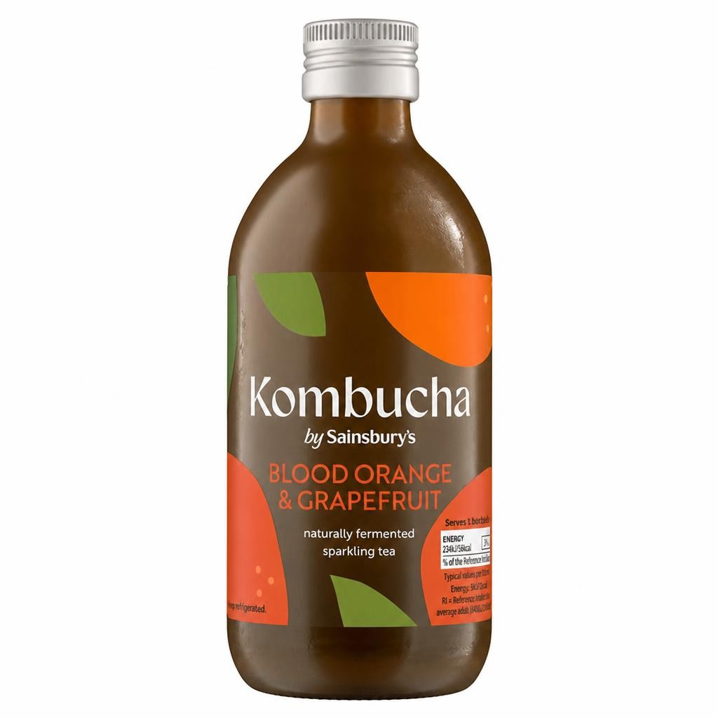 Sainsbury's 330ml Orange & Grapefruit Kombucha