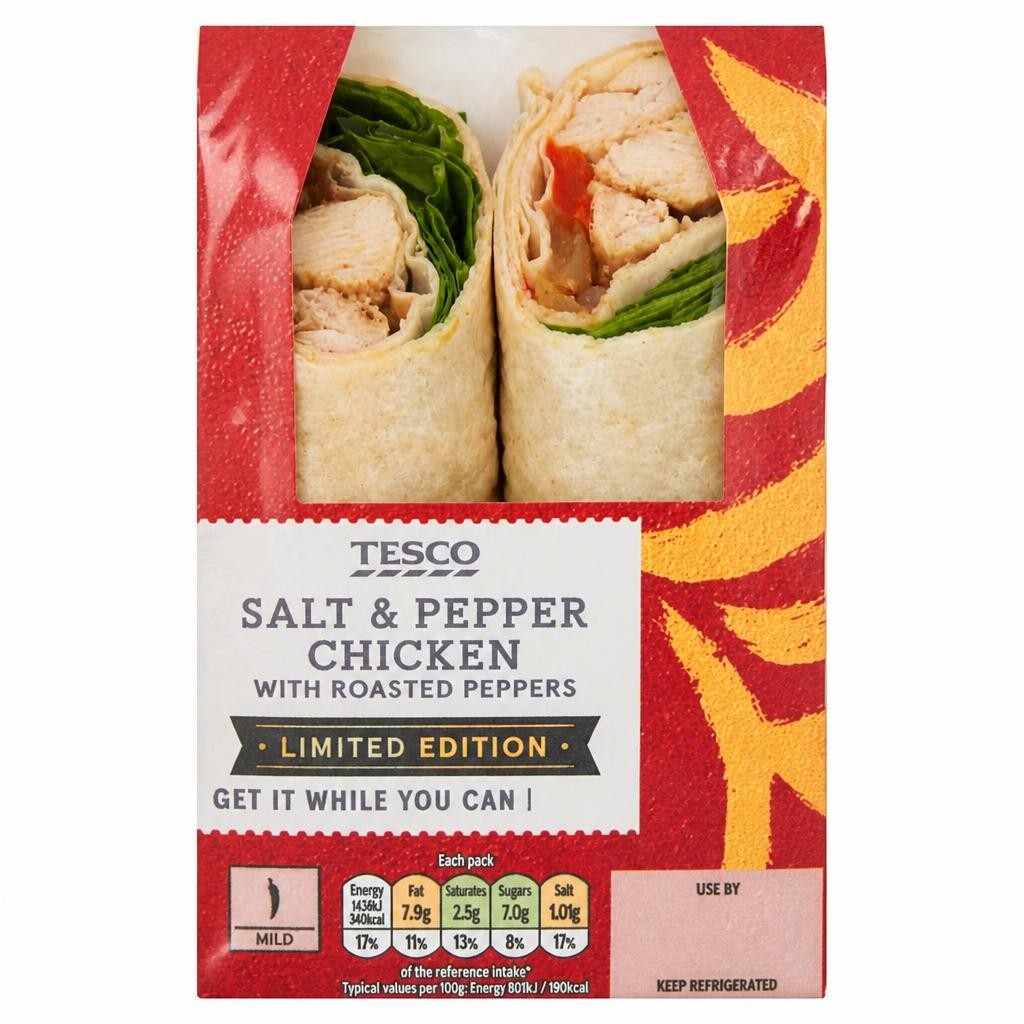Tesco Salt and Pepper Chicken Wrap