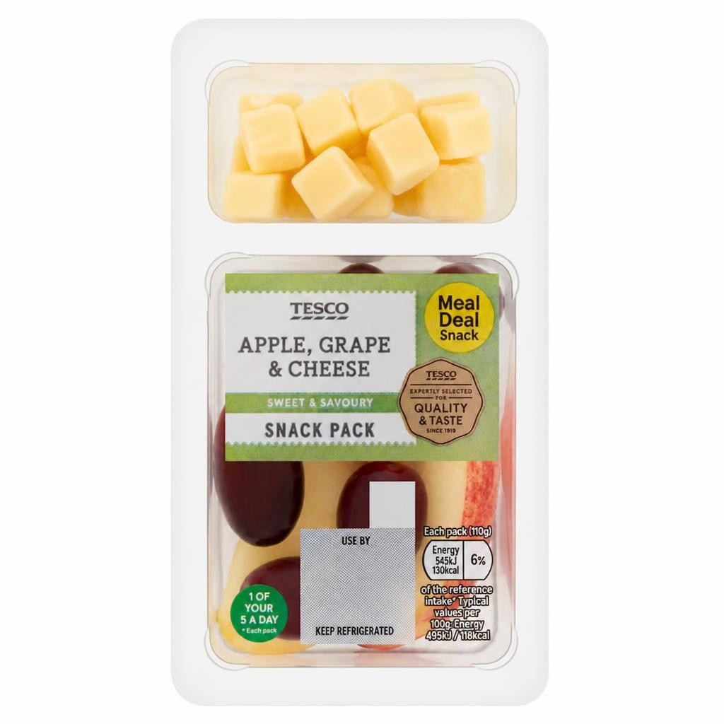 Tesco Apple, Grape & Cheese 110g (FOS)