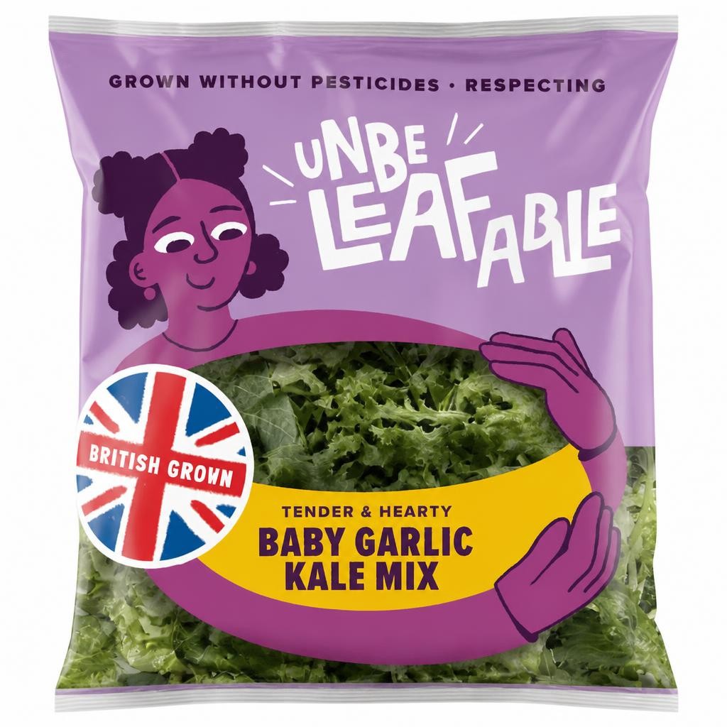 Unbeleafable Baby Garlic Kale Mix 80g