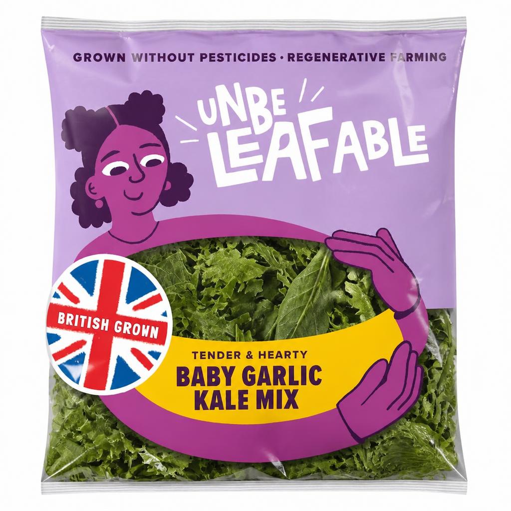 Unbeleafable Baby Garlic Kale Mix 80g