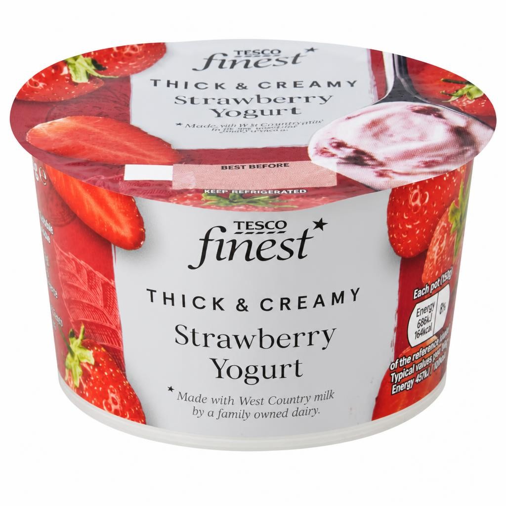 Tesco Finest Strawberry Yogurt 150G