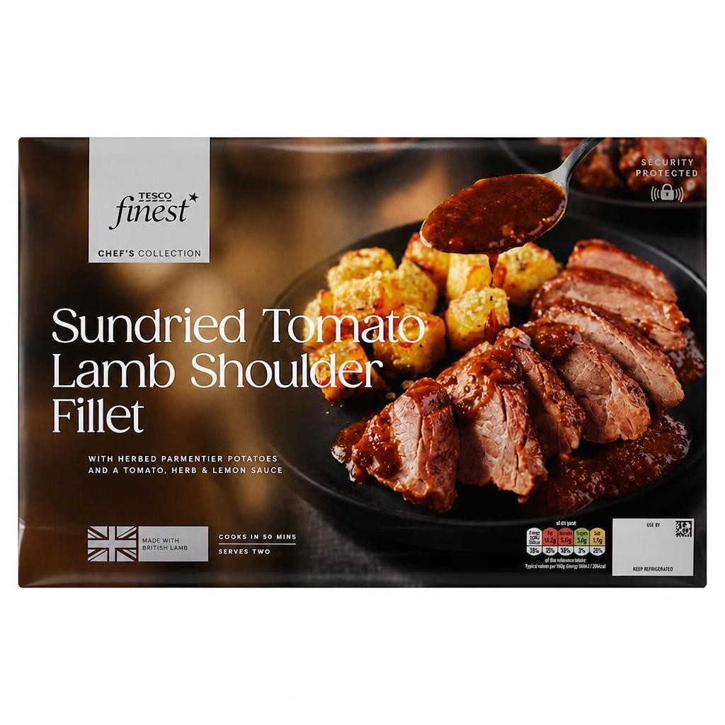 Tesco Finest Chef's Collection Sundried Tomato Lamb Shoulder Fillet 940g
