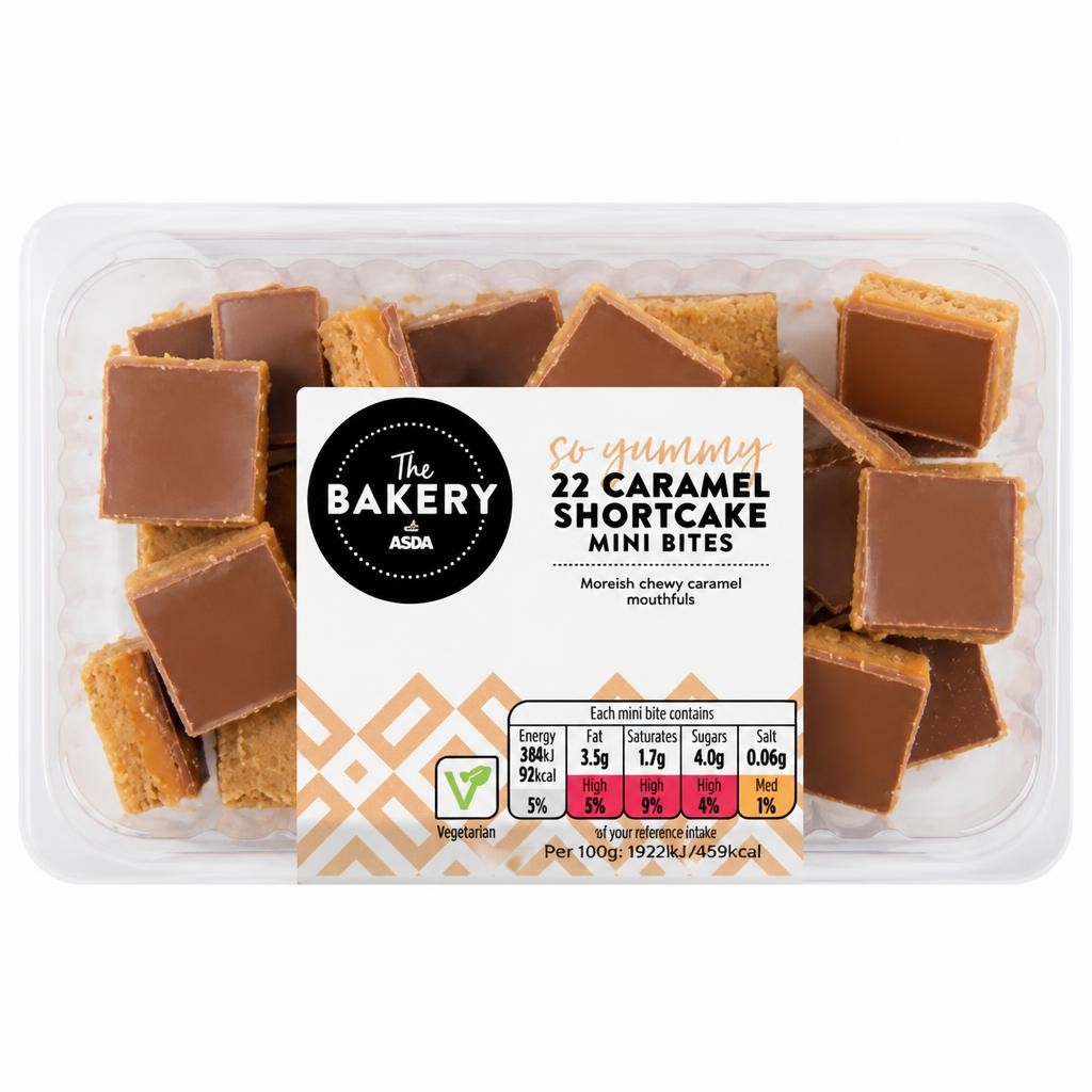 The BAKERY at ASDA 22 Caramel Shortcake Mini Bites