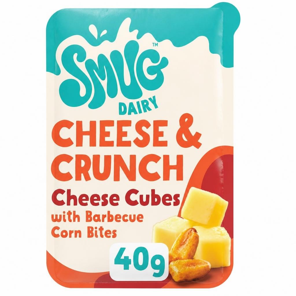 Smug 40g Dairy Cheese Cubes with Barbecue Corn Bites