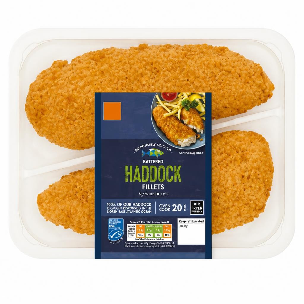 Sainsbury's 300g Battered Haddock