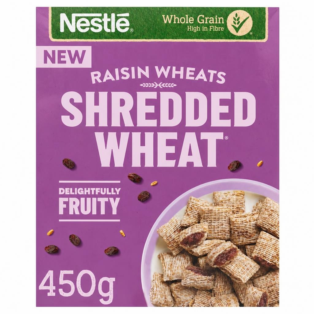 Nestlé Shredded Wheat Bitesize Raisin Breakfast Cereal 450g