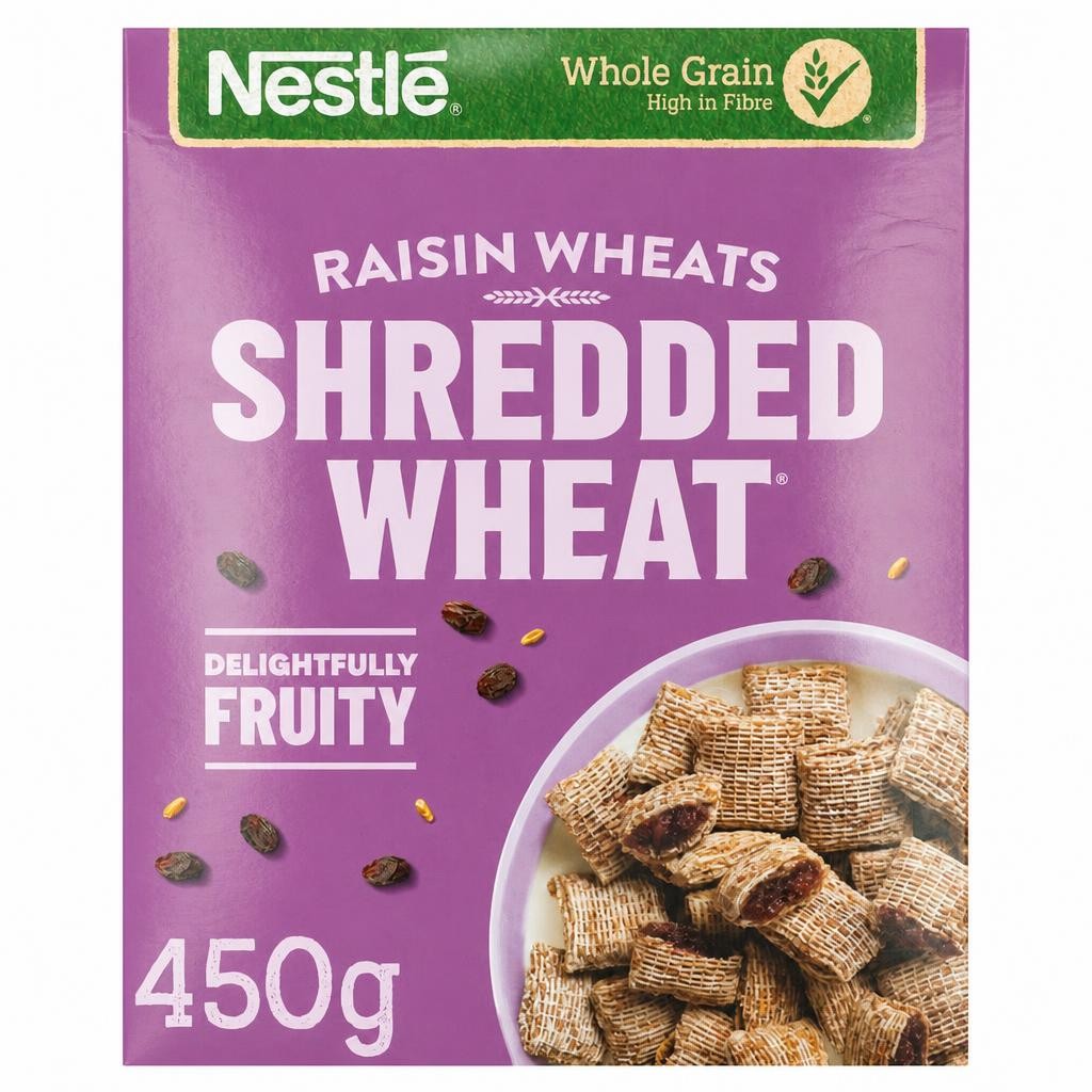Nestlé Shredded Wheat Bitesize Raisin Breakfast Cereal 450g