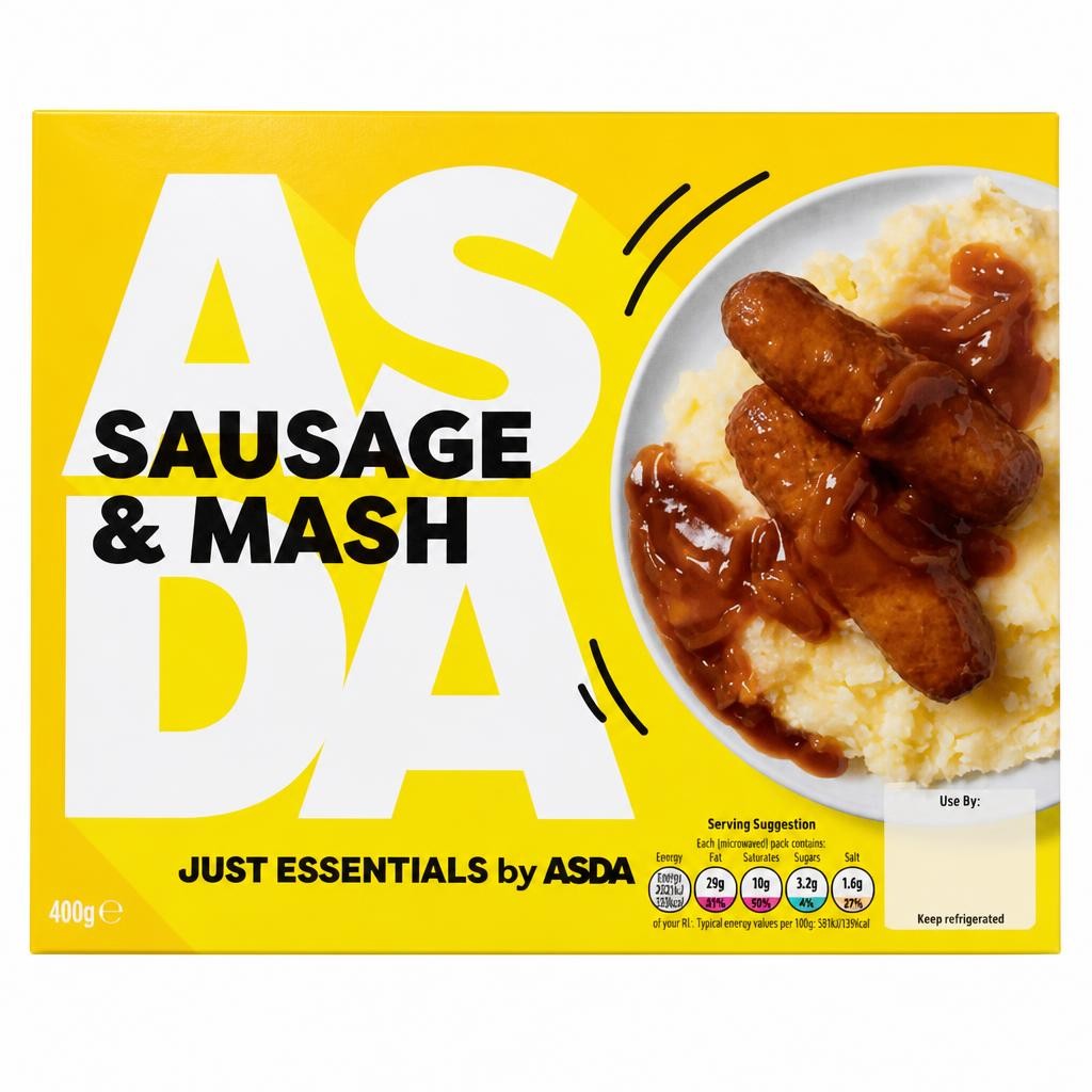 JUST ESSENTIALS by ASDA Just Essentials by  Sausage & Mash 400g