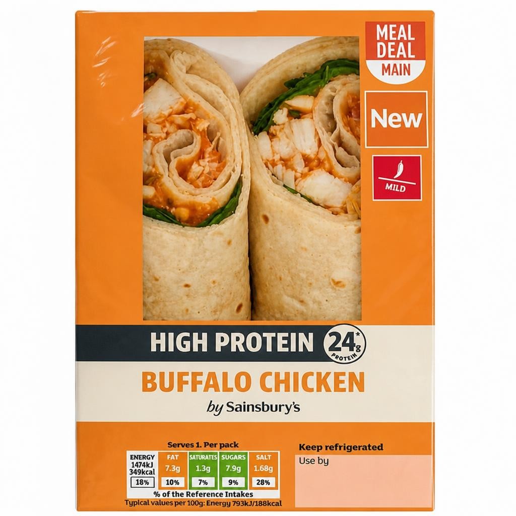 Sainsbury's High Protein Buffalo Chicken Wrap