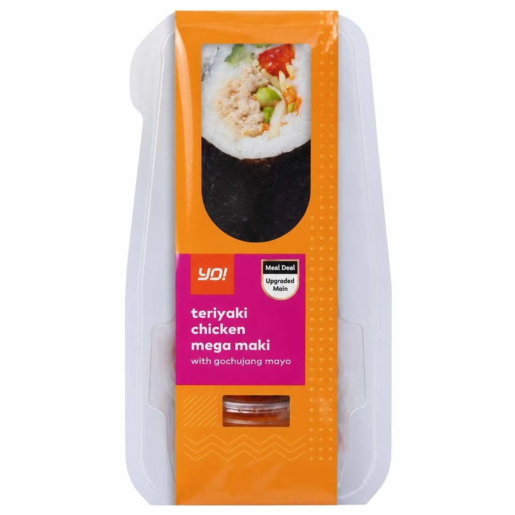 YO! 229g Teriyaki Chicken Mega Maki Roll with Gochujang Mayo