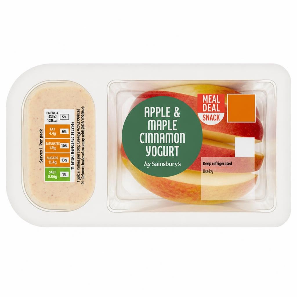 Sainsbury's 105g Apple & Maple Cinnamon Yogurt