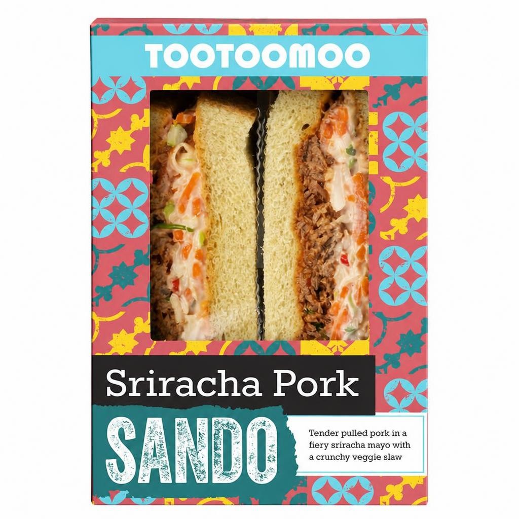 Tootoomoo Sriracha Pork Sando Sandwich