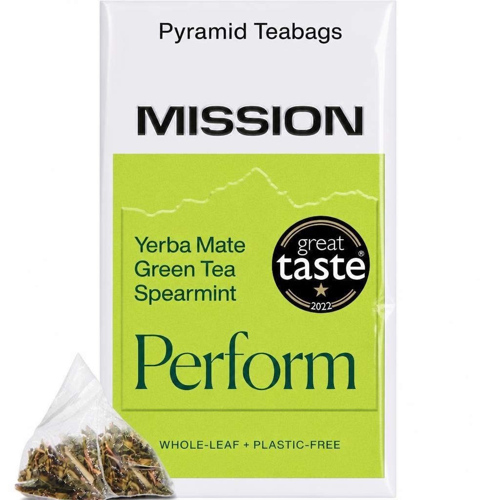 MISSION Perform Yerba Mate with Green Tea, Spearmint 15 Tea Bags 30g