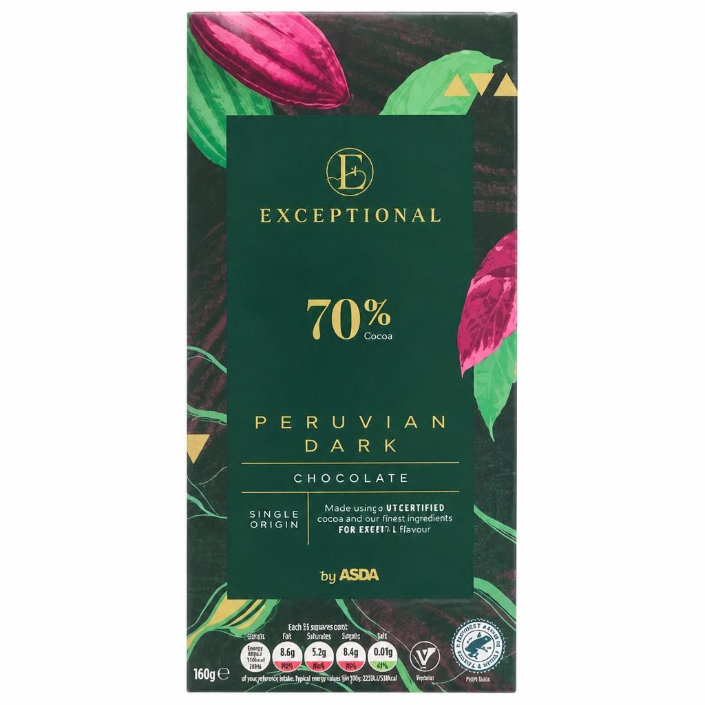 Exceptional by ASDA Peruvian Dark Chocolate 100g