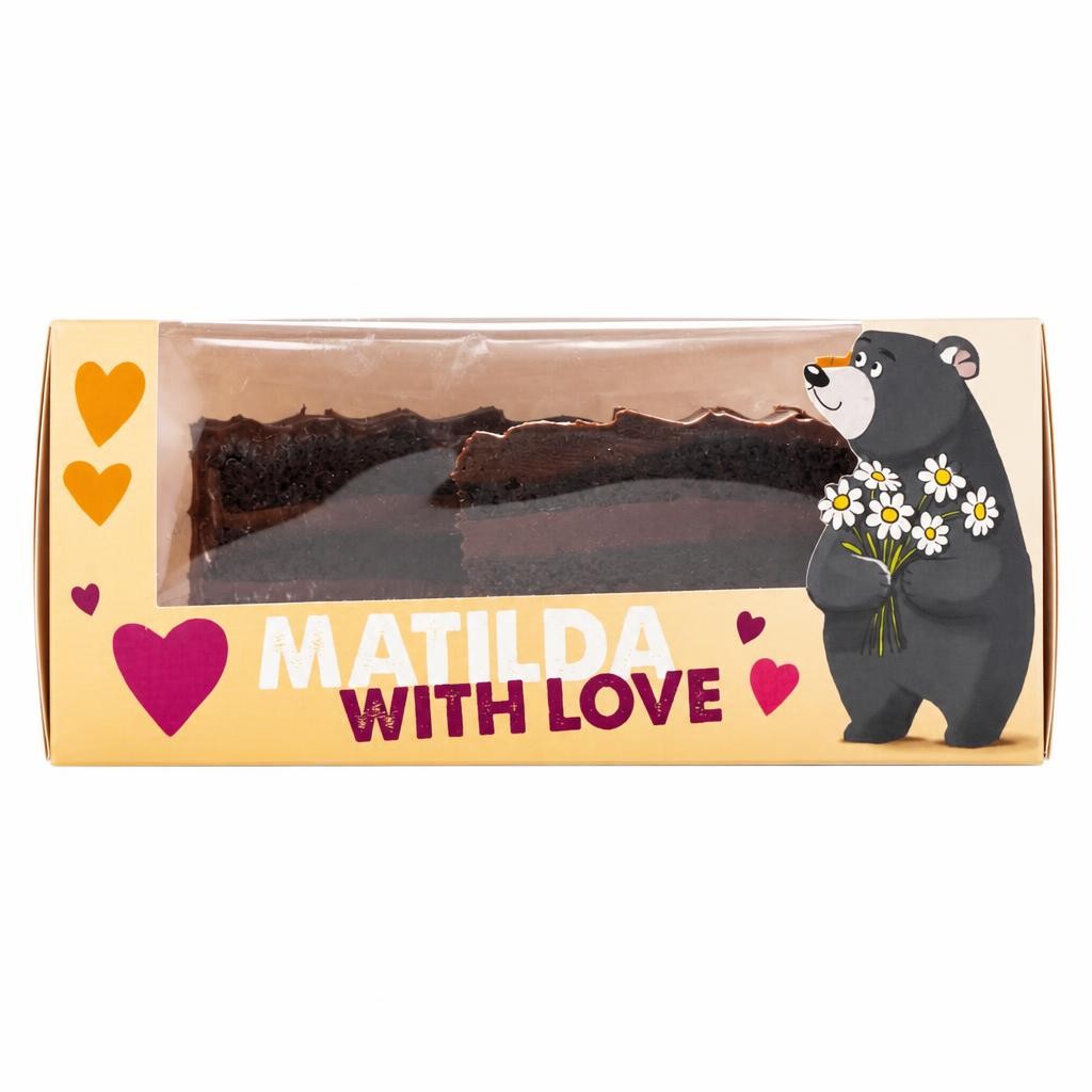 Studio Bakery Matilda chocolate cake with Love