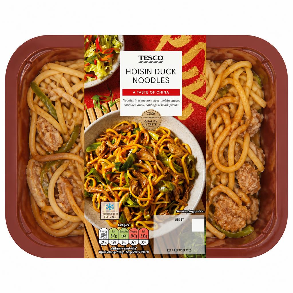 Tesco  Hoisin Duck Noodles 400g