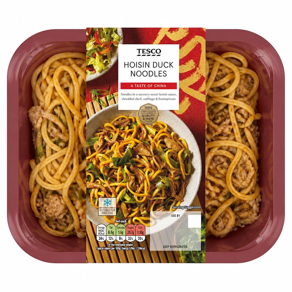 Tesco  Hoisin Duck Noodles 400g