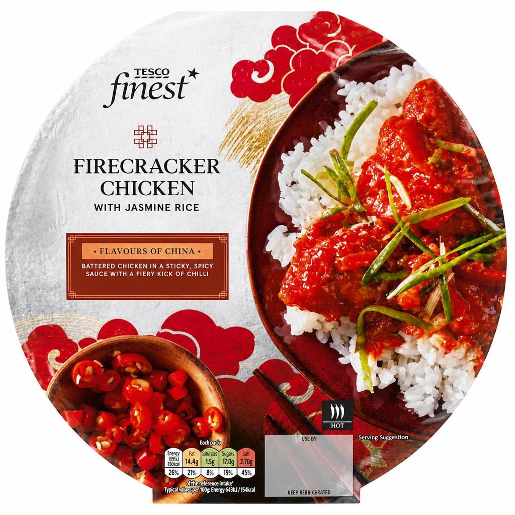 Tesco Finest Firecracker Chicken with Jasmine Rice  380g