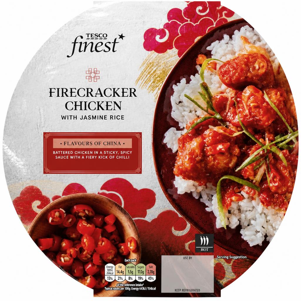 Tesco Finest Firecracker Chicken with Jasmine Rice  380g