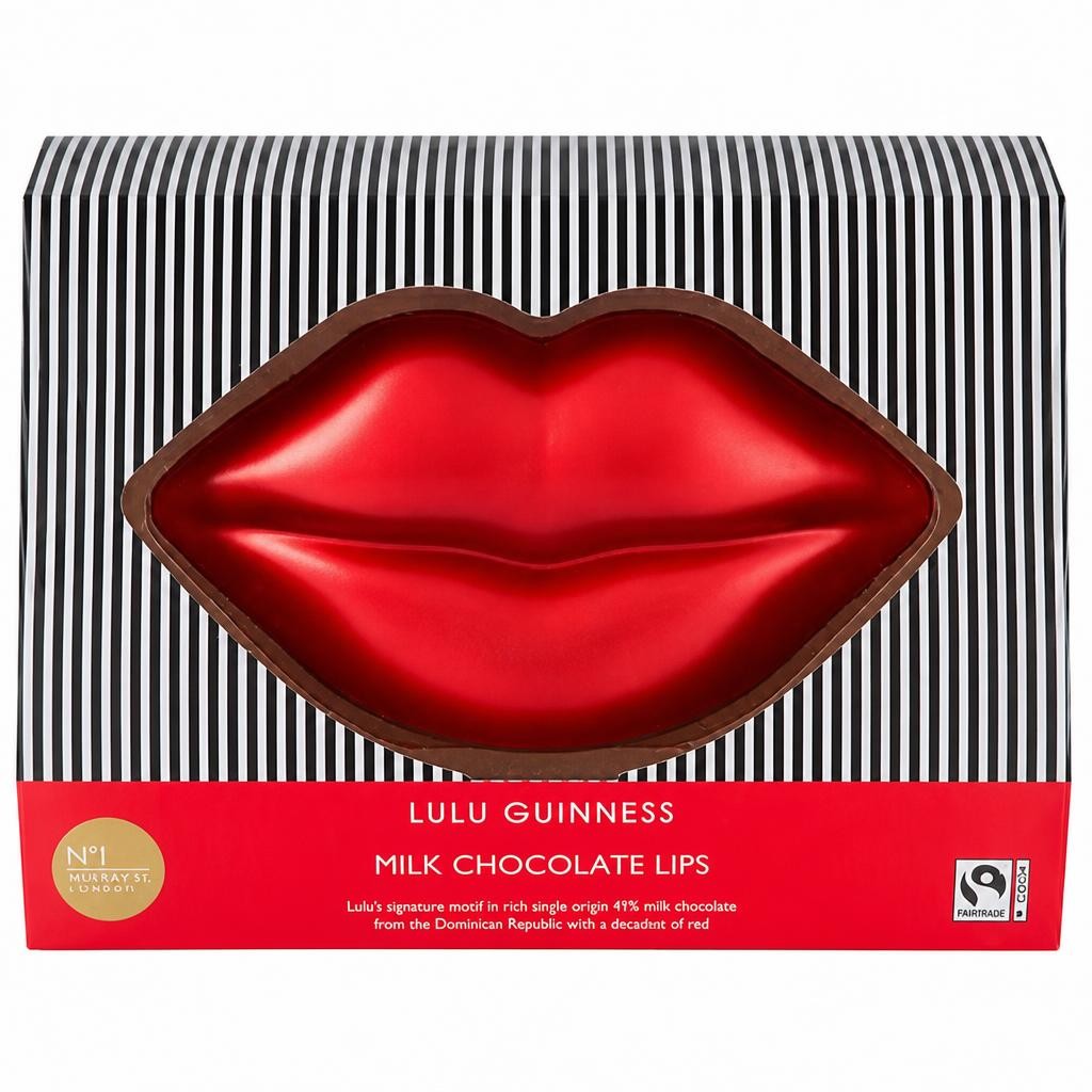 LuLu Guinness Milk Chocolate Lips