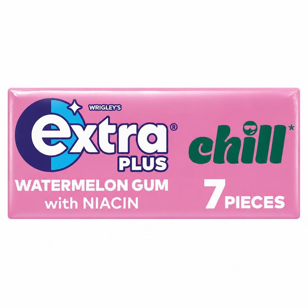 Extra Plus Chill Watermelon Flavour Chewing Gum 7 Pieces