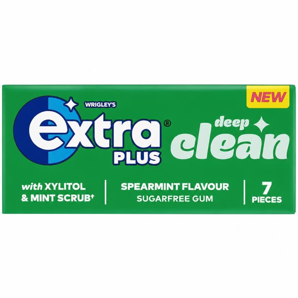 Extra Plus Deep Clean Sugarfree Chewing Gum 7 Pieces