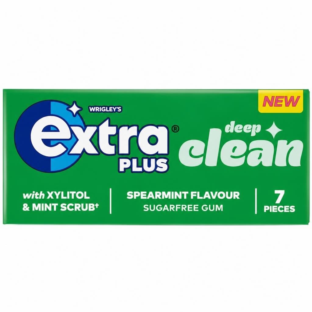Extra Plus Deep Clean Sugarfree Chewing Gum 7 Pieces