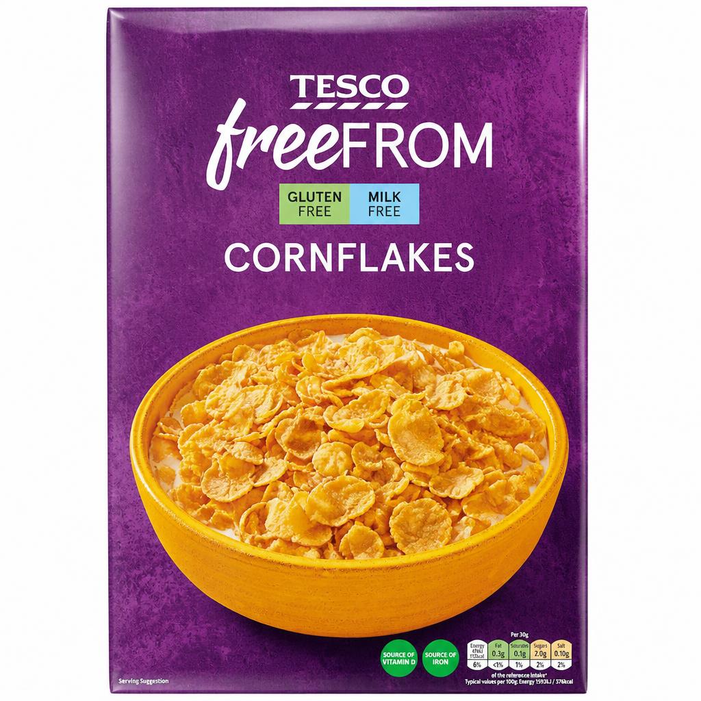 Tesco Free From Cornflakes 300G.