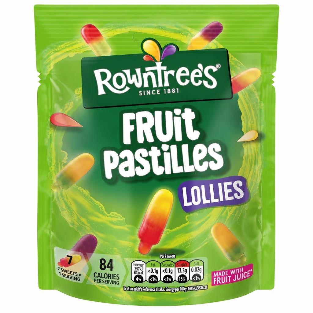 ROWNTREES Fruit Pastilles Lollies 130g