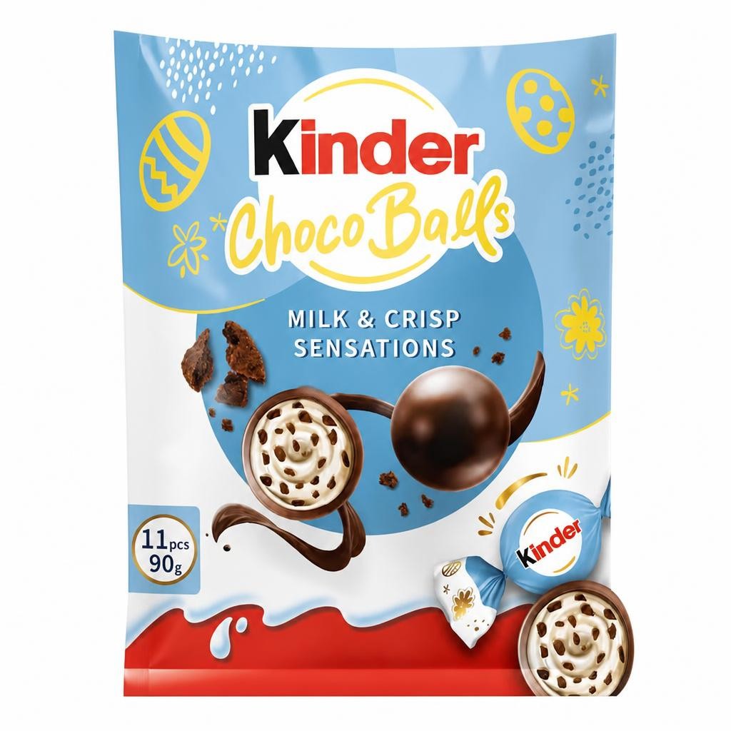 Kinder Choco Balls Milk & Crisp Sensations 11 Pieces 90g