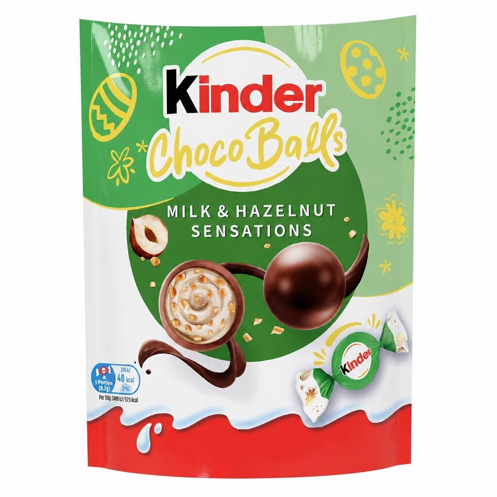 Kinder Choco Balls Milk & Hazelnut Sensation 11 Pieces 90g