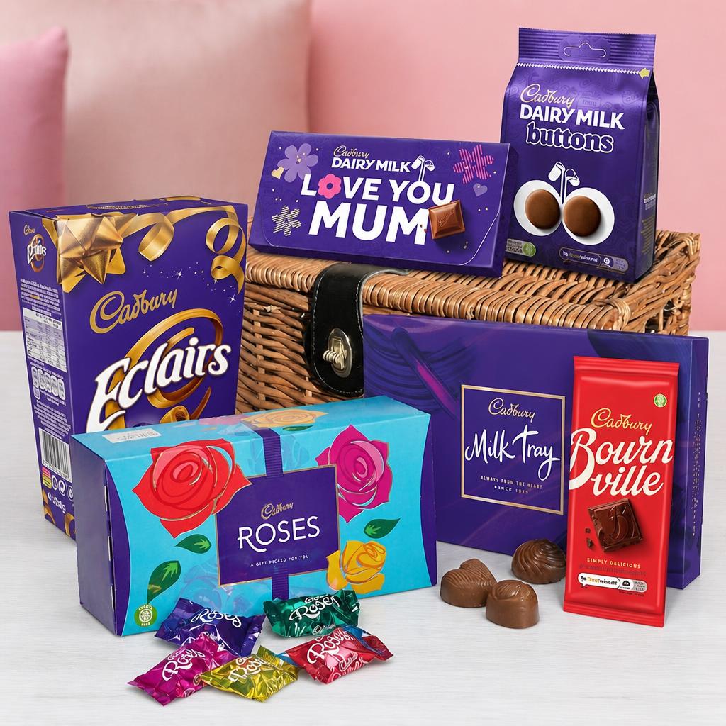 Cadbury Love You Mum Chocolate Basket