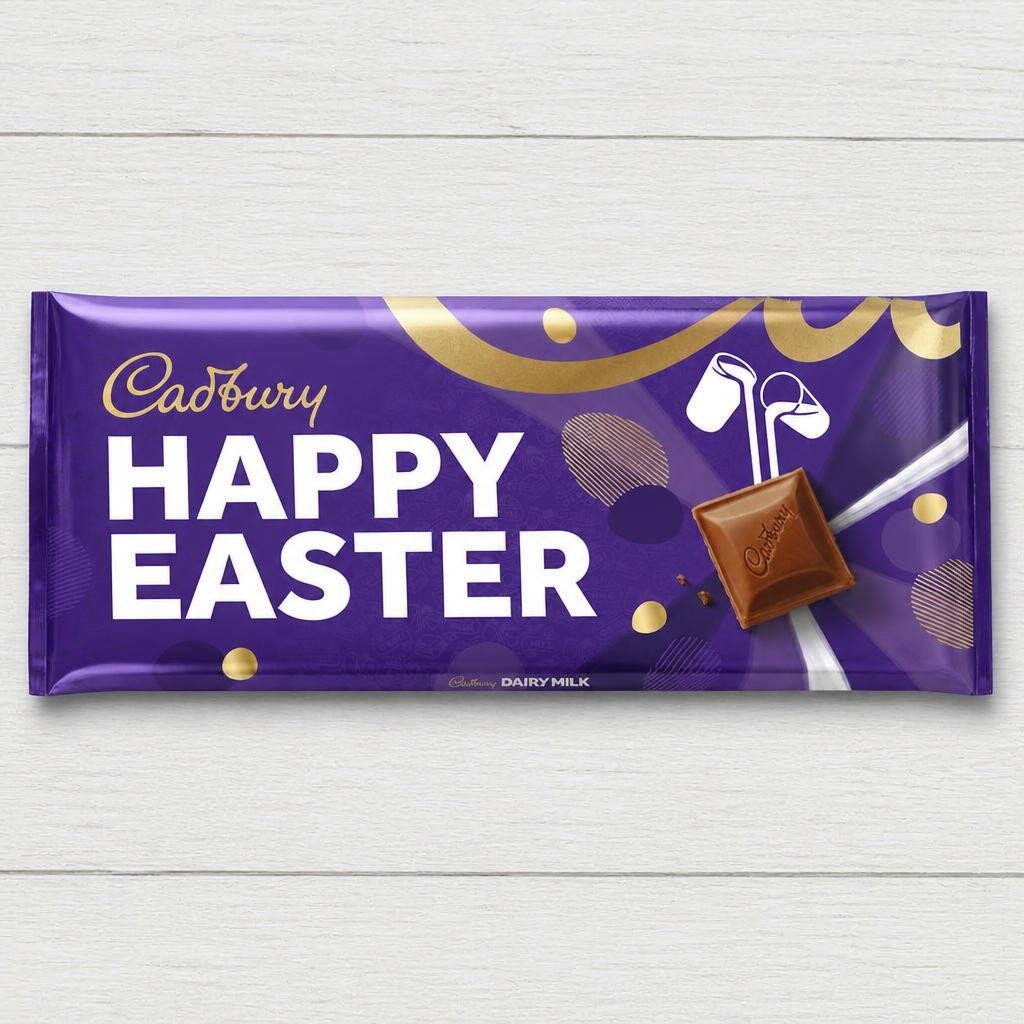 Cadbury Happy Easter Dairy Milk Chocolate Gift Bar 850g