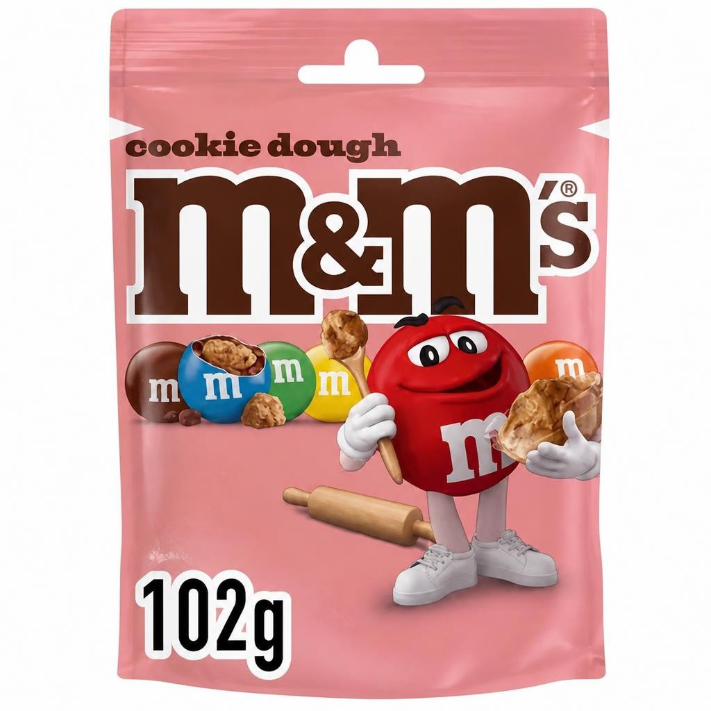 M&M'S Cookie Dough Milk Chocolate Bag 102g