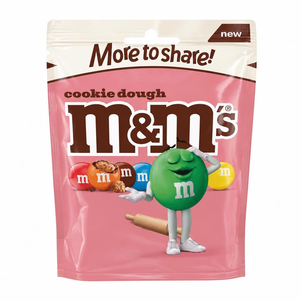 M&M's Cookie Dough Milk Chocolate Bag 176g