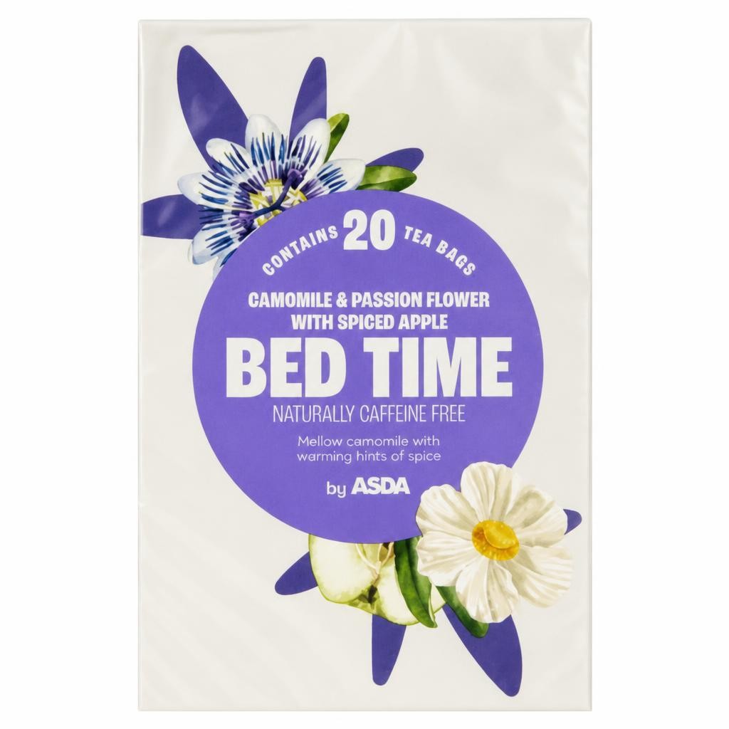 ASDA 20 Bed Time Camomile & Passion Flower with Spiced Apple Tea Bags 30g