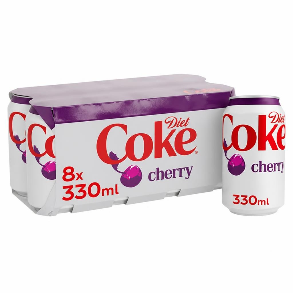 Diet Coke Cherry Cola 8 x 330ml Cans