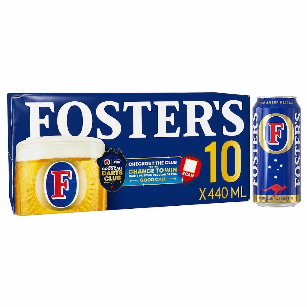 Foster's Lager Beer Can 10x440ml