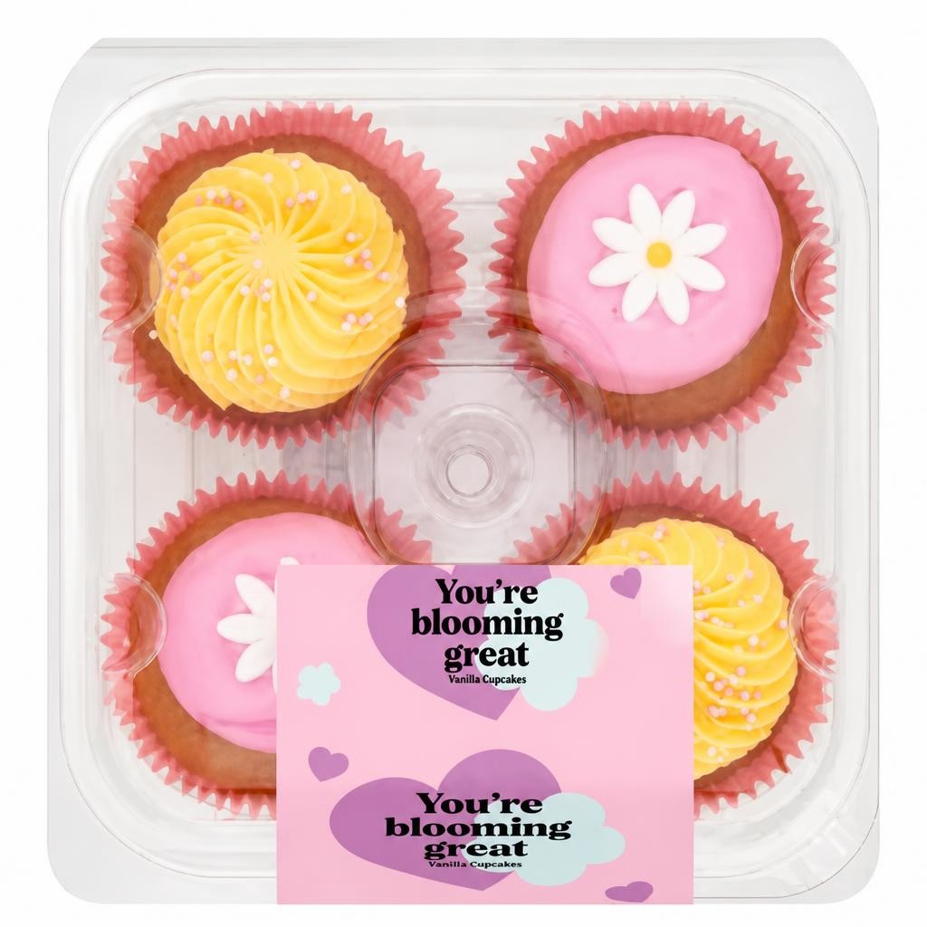 ASDA 4 Daisy Cupcakes