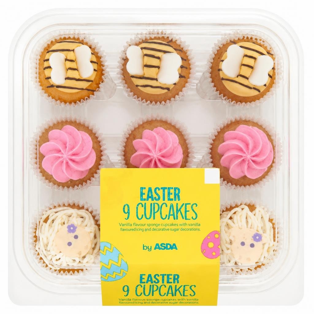 ASDA 9 Easter Cupcakes