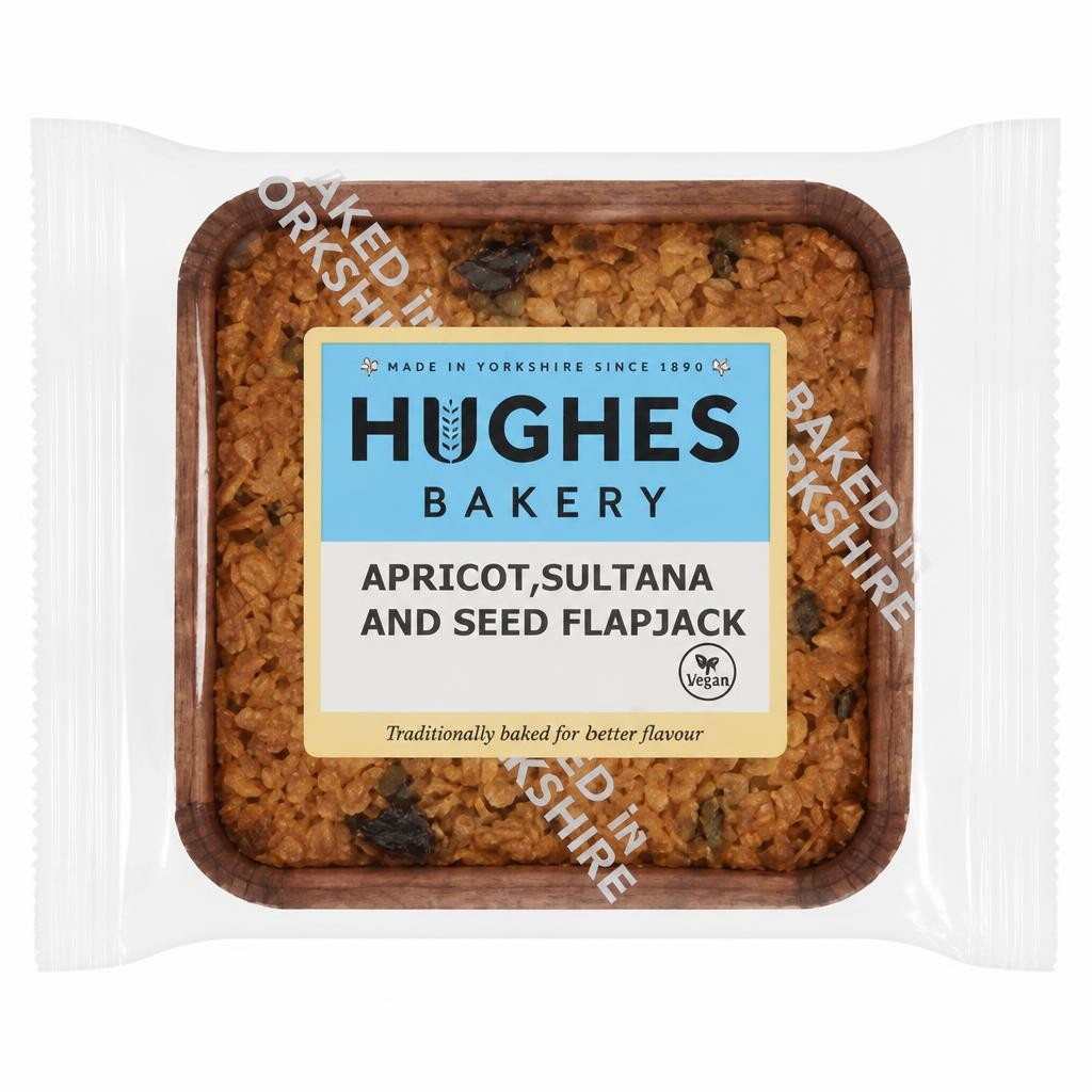 Hughes Bakery Apricot, Sultana and Seed Flapjack